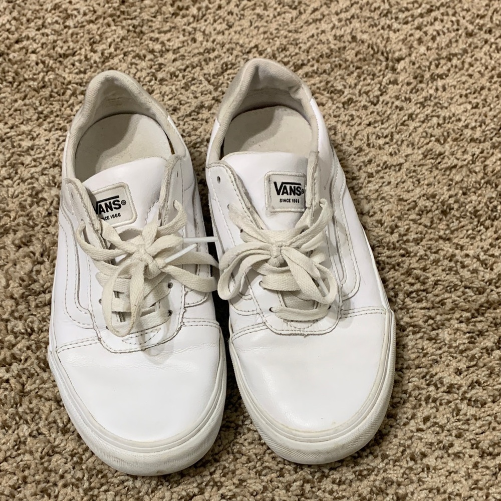 Vans Classic White Lace-Up Sneakers